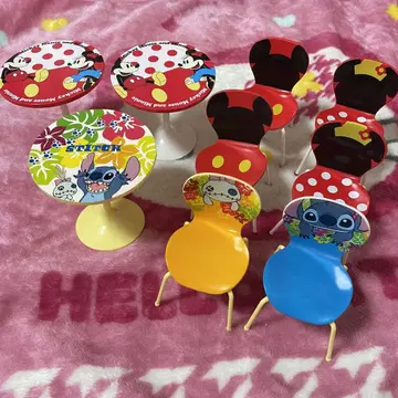 카페 테이블 미키 미니 스티치 스크럼프 디즈니 리멘트