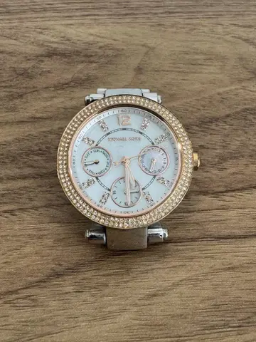 MICHEAL KORS 쉘 다이얼 손목시계 워치 골드 x 핑크