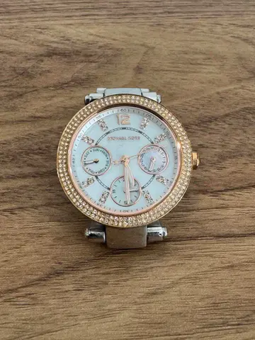 MICHEAL KORS 쉘 다이얼 손목시계 워치 골드 x 핑크