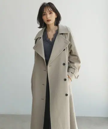 울 트렌치코트 anuans