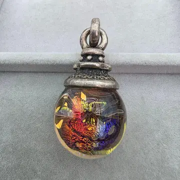 STARLINGEAR SKULL MARBLE 목걸이 탑 스컬