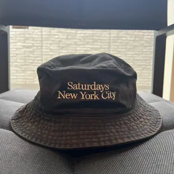 Saturdays New York city 버킷햇 골프 캡 블랙