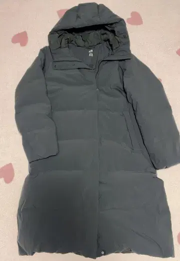 유니클로 심리스 다운 여성용 롱다운 L