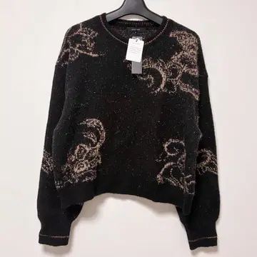 Paisley 라메 기모 풀오버 / 210075 블랙