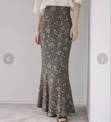 todayful Jacquard Leaf Pencilskirt 38 m