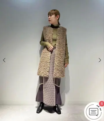 스콧 클럽 니트 스커트 시어 탑