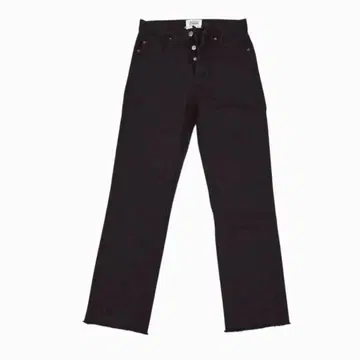 ZARA 블랙 데님 스트레이트 심플 팬츠