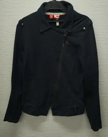 푸마 페라리 콜라보 사선 집업 맨투맨 자켓 블랙 m