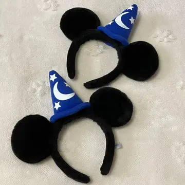 미키 모양 귀 마법 모자 머리띠