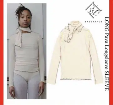 Baserange PAVA LONGSLEEVE 보타이 리브 상의