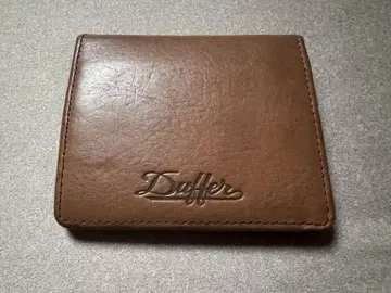 [새상품급] Daffer 브라운 이단 접이식 카드 케이스 [천연 가죽]