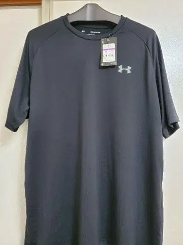 언더아머 TechT 셔츠 2XL 블랙/블루