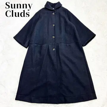 SUNNY CLOUDS 마녀의 코쿤 코트 둥근 카라 롱 울