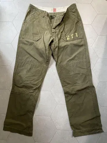 올드베티즈 카키 팬츠 데님