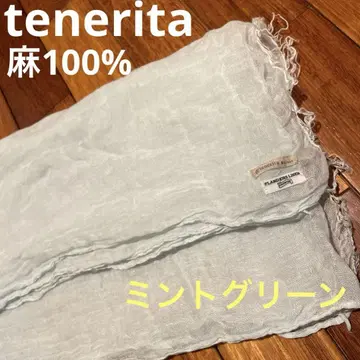 tenerita 테네리타 숄 스톨 린넨 100% 민트 그린