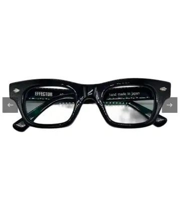 EFFECTOR 체크 블랙 스퀘어 안경