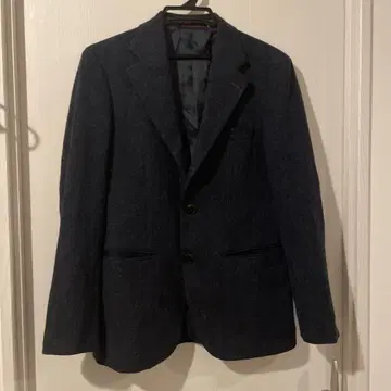 다크 블루 트위드 비즈니스 자켓