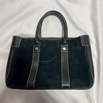 samantha thabasa 토트백 블랙 스웨이드