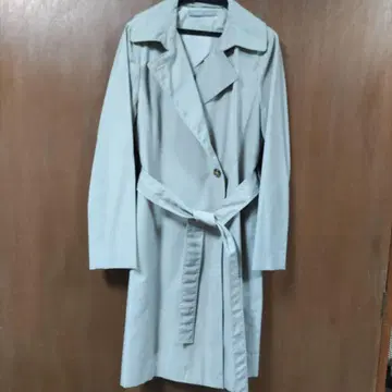 theory luxe 라이트 그레이 트렌치코트