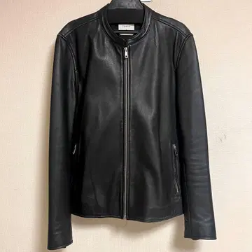 UNITED TOKYO 블랙 천연 가죽 자켓