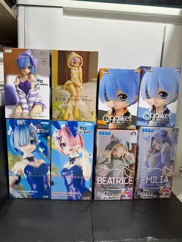 Re: 제로부터 시작하는 이세계 생활 피규어 8개 세트