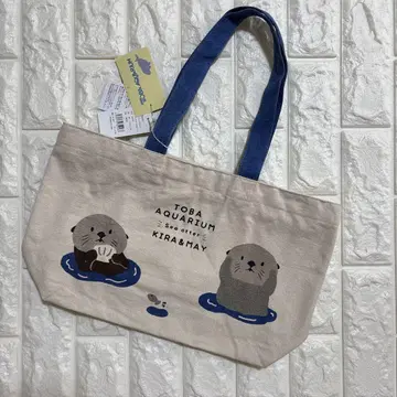 새상품 토바 수족관 지퍼 달린 A4 토트백 메이짱 키라짱 랏코