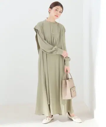 CLANE/SQUARE RIBBON ONE PIECE (민트/2)
