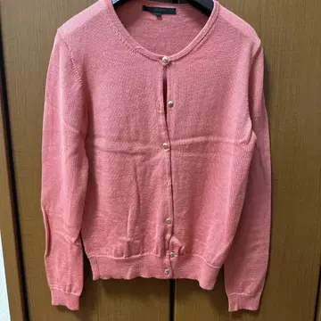 아나이 살몬 핑크 긴팔 가디건