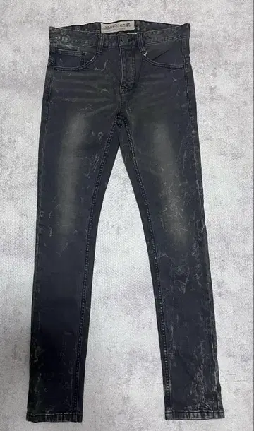 anerkjendt 아나켓 블랙 데님 청바지 빈티지 가공