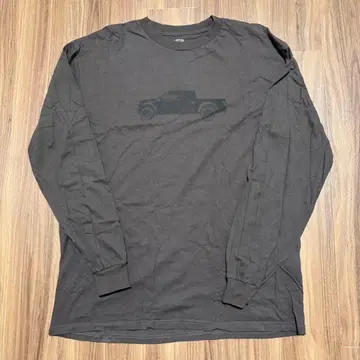 포스트 말론 내한 공연 굿즈 AUSTIN 롱T XL 다크 브라운