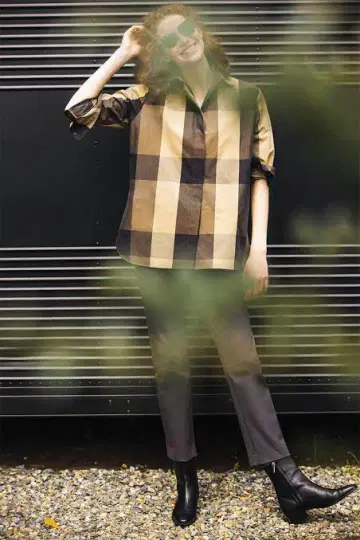 띠어리 체크 셔츠 CLASSIC MENSWEAR 실크