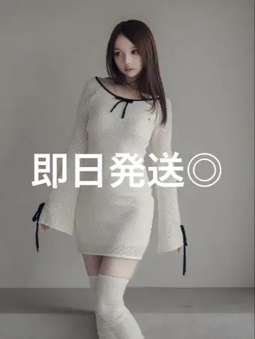 andmary Lily crochet mini dress ivory