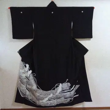 블랙 전통 예복 기모노