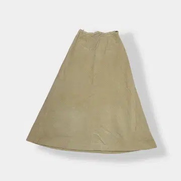 SCAPA 스캐파 코듀로이 스트레치 롱 스커트 베이지 40