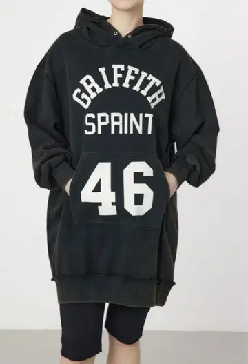 로데오 크라운 넘버 후드티 원피스 트레이닝복 새상품급 블랙
