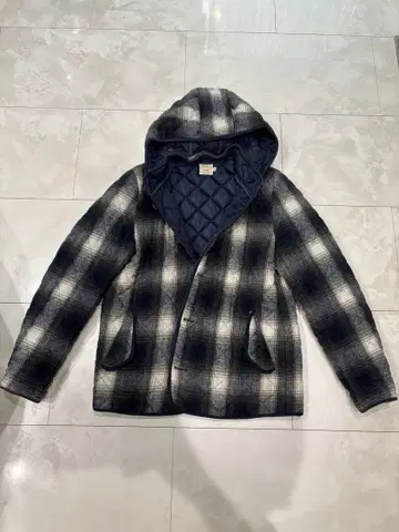 TRIBECA 체크 무늬 퀼팅 자켓 XL