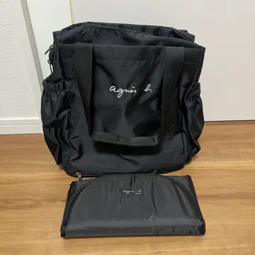 agnis b. 블랙 에네스베 마더백 마더 백팩