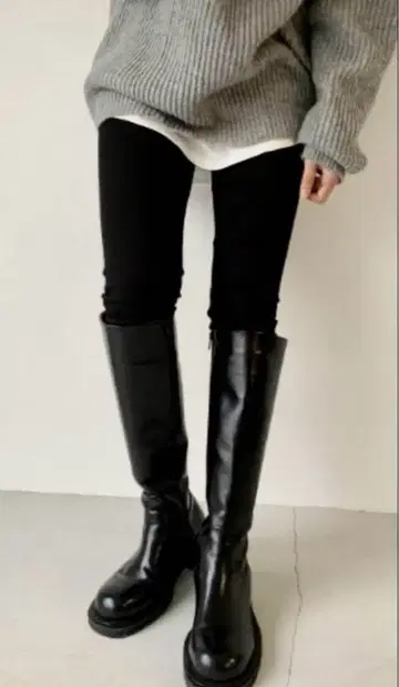 CANALJEAN 블랙 롱 부츠 the glow 37