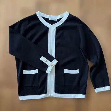 MADISONBLUE 바이컬러 니트 자켓