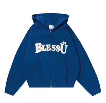 BlessU 파랑 M 후드티 새상품