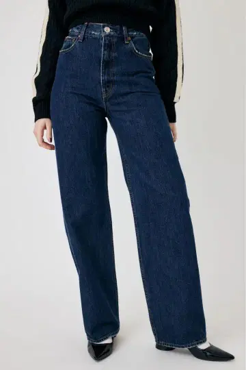 MOUSSY 하이웨스트 스트레이트 데님