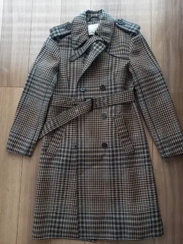 3.1 필립 림 체크 울 트렌치코트