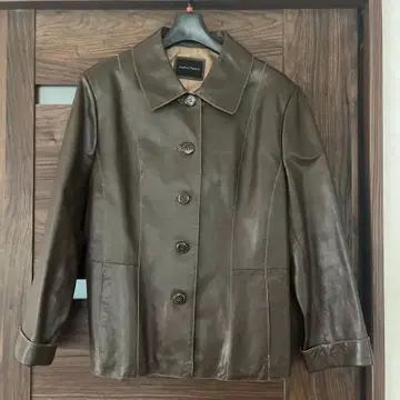 가죽 브라운 자켓