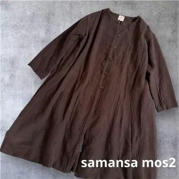 사만사 모스모스 노카라 코트 프리 A라인