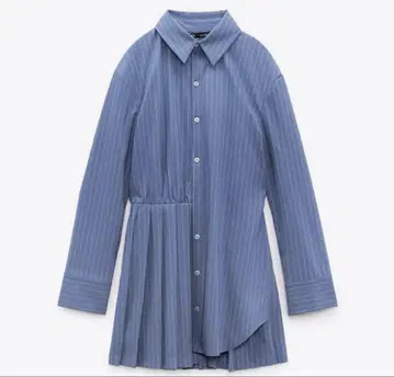 ZARA 핀스트라이프 아지메 셔츠 원피스