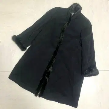 [ 새상품급 ] RECENT PIECE 퍼 달린 롱 코트 여성용 F