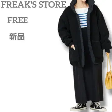 새상품 FREAK'S STORE 여성용 리버서블 보아 하프 코트 F