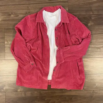 L.L.Bean 코듀로이 셔츠 L 사이즈 핑크