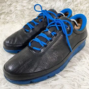 ecco 에코 GORE-TEX 가죽 스니커즈 블랙 펀칭 블랙