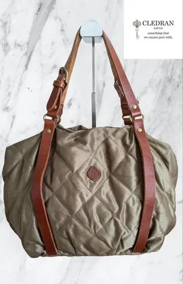 CLEDRAN 퀼팅 핸드백 보스턴 백